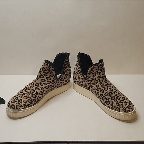 Steve Madden Lowery Leopard Print Casual Slip-on High Top Shoes Size 6.5 - Picture 7 of 8